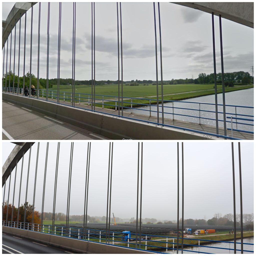 Uitzicht vanaf de brug, before and after - fotogalerij